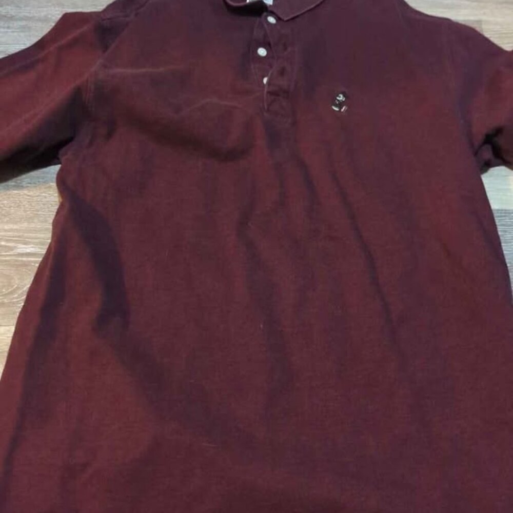 Disney men's large short sleeve polo top mickey‎ mouse